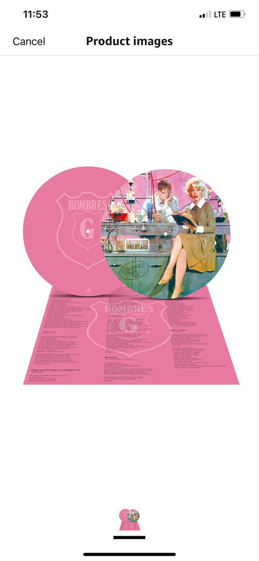 Hombres G – Hombres G (Brand New) Vinyl picture disc + 12” slipmat combo
